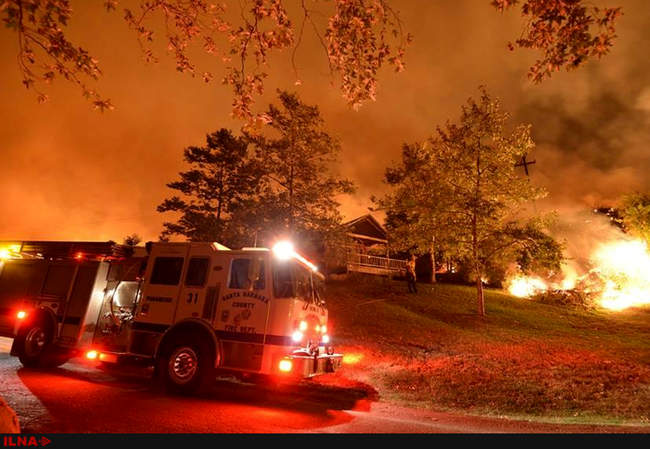  آتش سوزی در کالیفرنیا