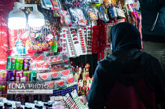 بازار تجریش تهران در آستانه شب یلدا