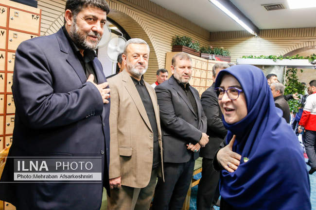 مراسم ختم مادر رئیس جمعیت هلال احمر 