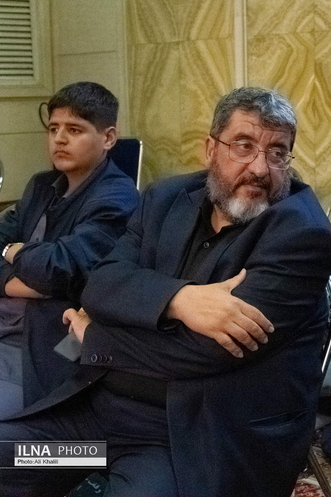 مراسم سالگرد شهادت اسماعیل هنیه و چهلم سردار ایزدی