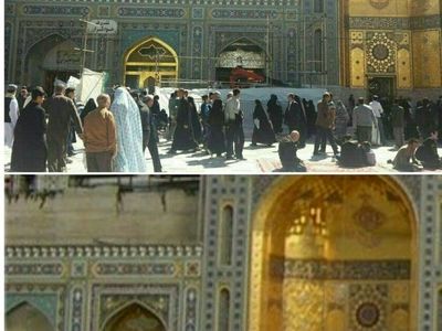 پنجره فولاد حرم امام رضا(ع) جابه جا شد +عکس 