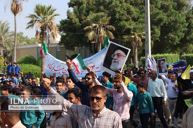 راهپیمایی ۱۳ آبان در بندرعباس - ایلنا - 07