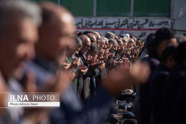 تشییع هشت لاله زهرایی در قزوین