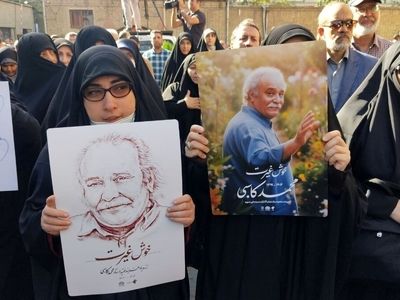 هنرمندان و مسئولان در وداع با محمد کاسبی چه گفتند؟/ او ابوذر حوزه بازیگری بود+فیلم