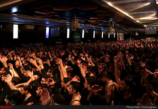 عزاداری ابااعبدالله الحسین(ع) درهیئت رزمندگان اسلام قم