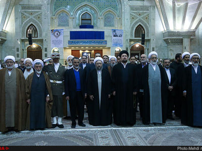 تجدید میثاق رییس و مسئولان عالی قضایی با آرمان‌های بنیانگذار انقلاب اسلامی +فیلم