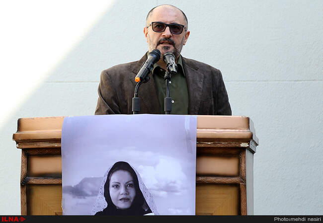 مراسم تشییع پیکر بانو ثریا حکمت در خانه سینما