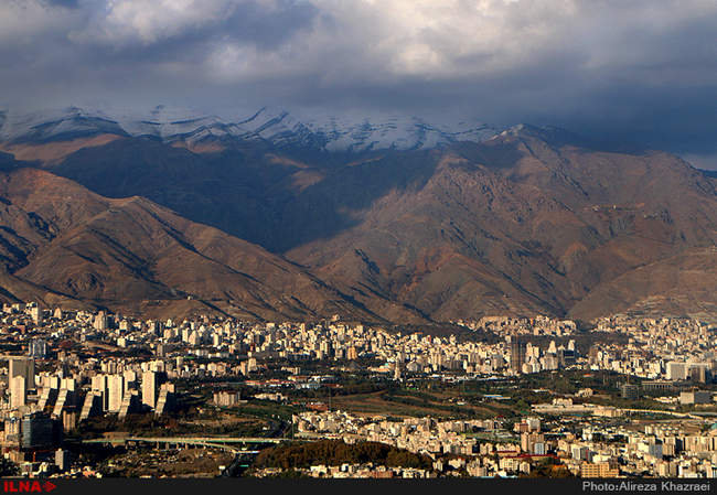 تهران پس از باران