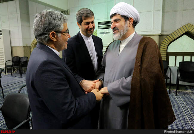 دیدار وزیر امور خارجه، سفیران و مسئولان نمایندگی‌های ایران در خارج از کشور با رهبر