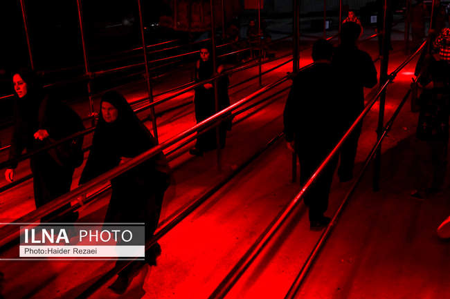 زائران اربعین حسینی در مرز چذابه