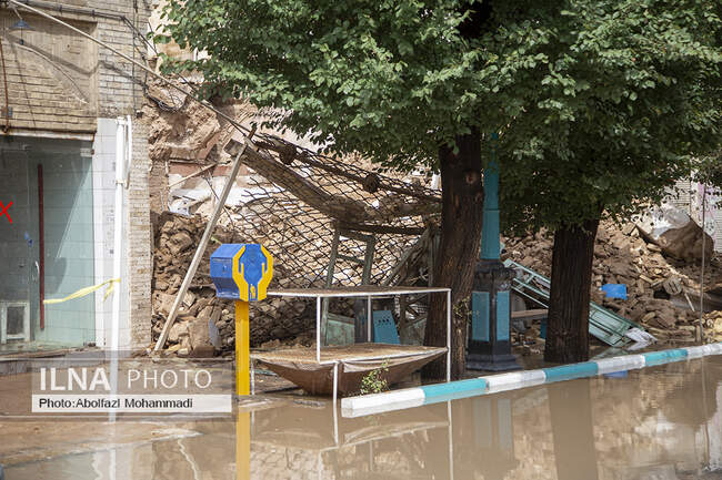 سیل در یزد