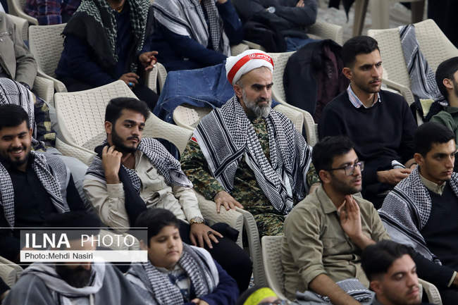 گردهمایی سراسری مسئولان بسیج دانشجویی و طلاب بسیجی با حضور رییس جمهو