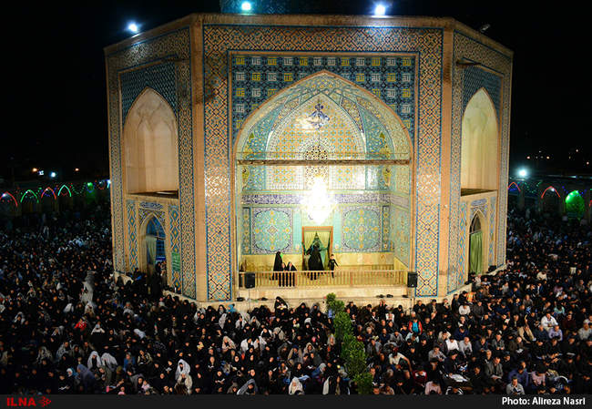 آئین شب بیست و یکم ماه مبارک رمضان در شاهزاده حسین (ع) قزوین