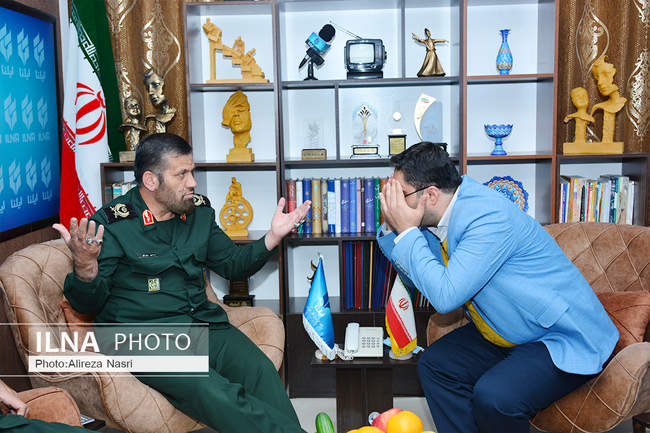 بازدید فرمانده سپاه استان قزوین از استودیو و خبرگزاری ایلنا