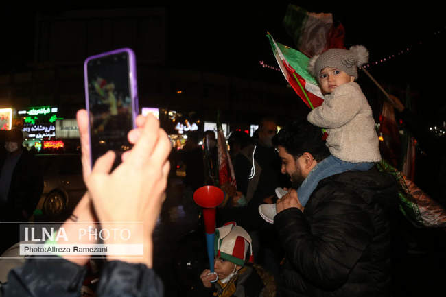 شادی مردم پس از صعود ایران به جام جهانی قطر