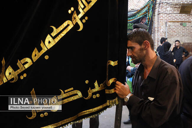 عزاداری تاسوعای حسینی در بازار تبریز