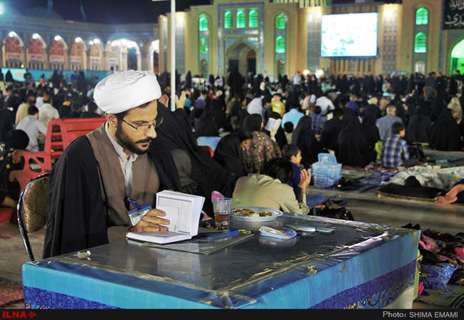 مراسم احیای شب بیست سوم ماه رمضان در مسجد جمکران