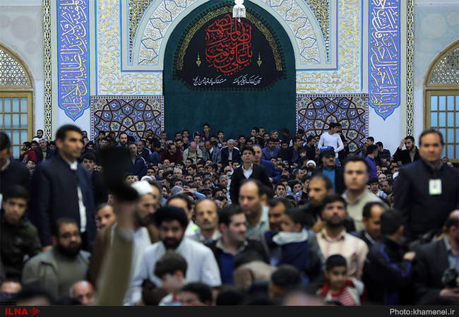 حضور و سخنرانی رهبر انقلاب در اجتماع زائران و مجاوران حرم مطهر رضوی