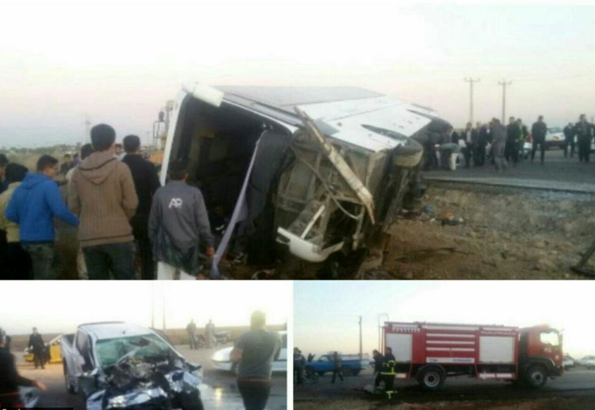 اعلام اسامی جانباختگان تصادف اتوبوس راهیان نور در محور سوسنگرد