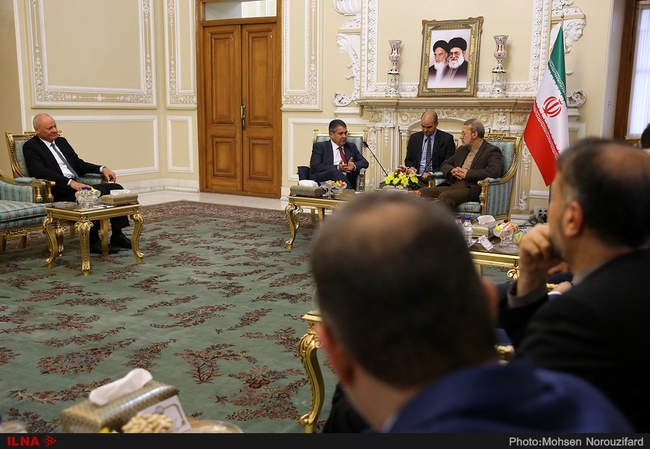 دیدار زیگمار گابریل ، وزیر خارجه سابق آلمان با علی لاریجانی