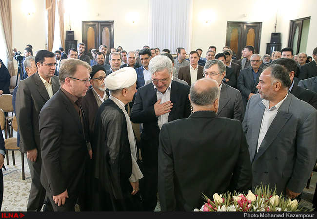 دیدار رئیس، معاونین و جمعی از مدیران سازمان تأمین اجتماعی با آیت الل�